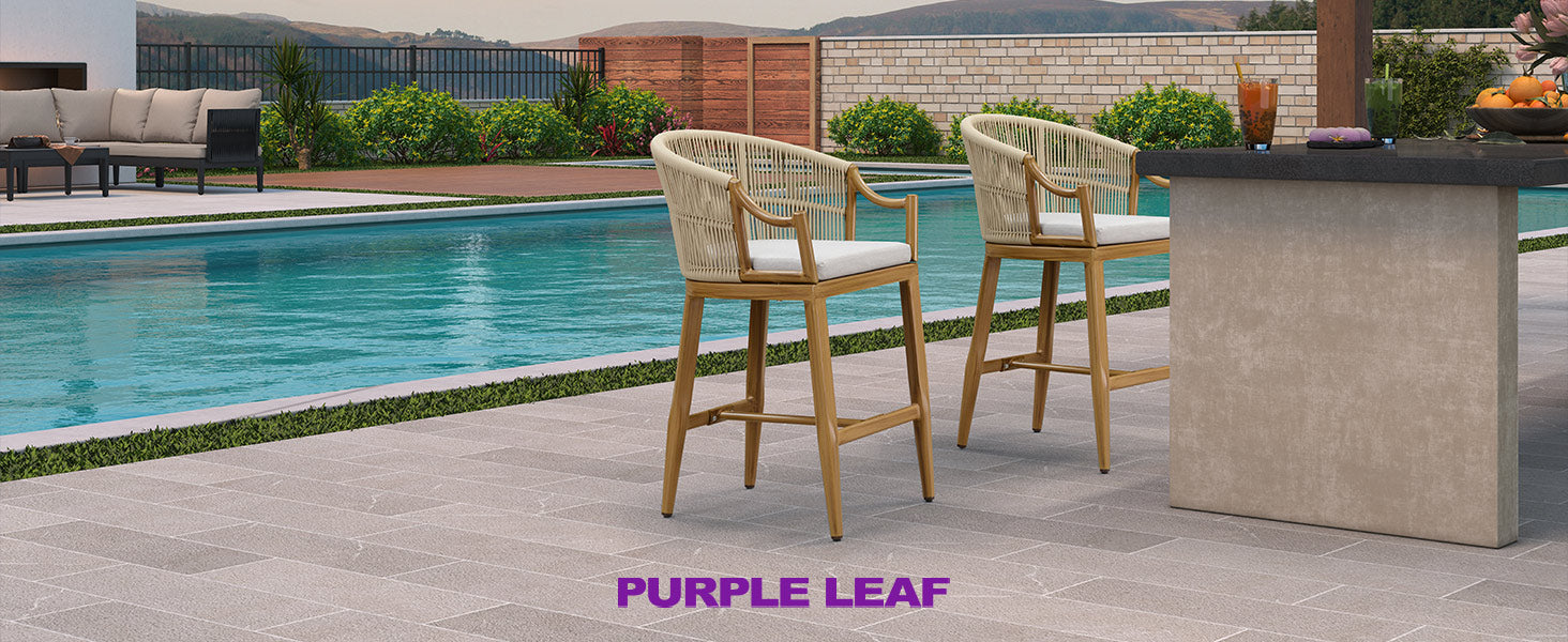 PURPLE LEAF Outdoor Bar Stools