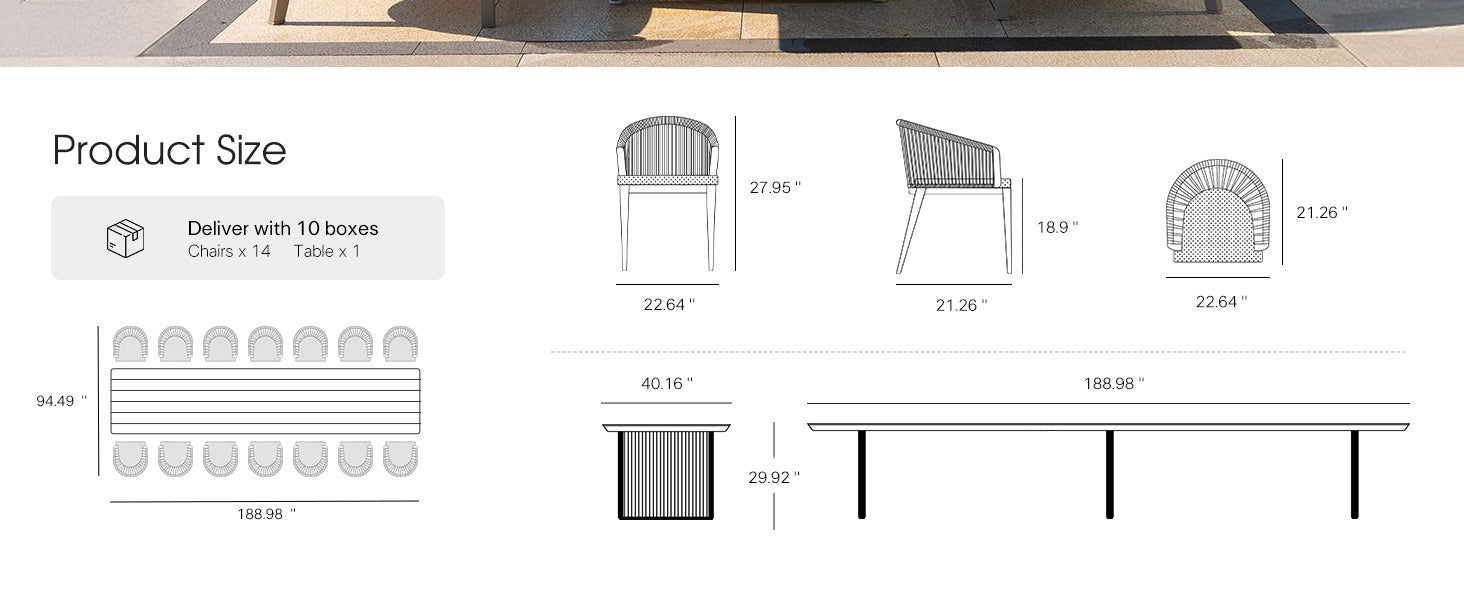 PURPLE LEAF Dining Set