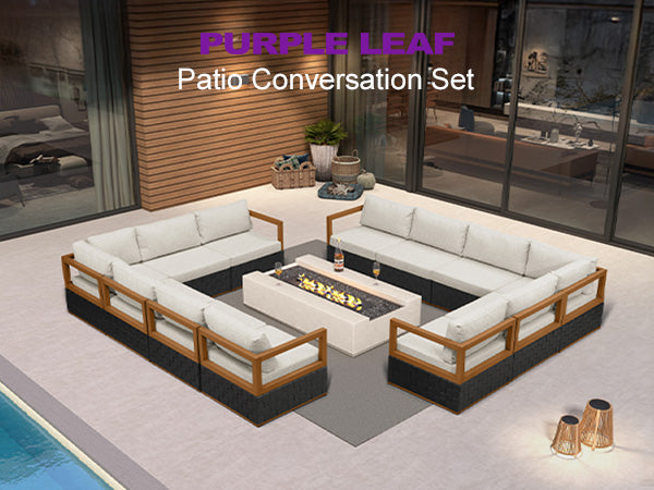 PURPLE LEAF Patio Conversation Set