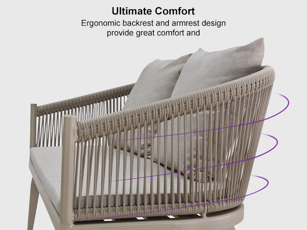 PURPLE LEAF Patio Conversation Set