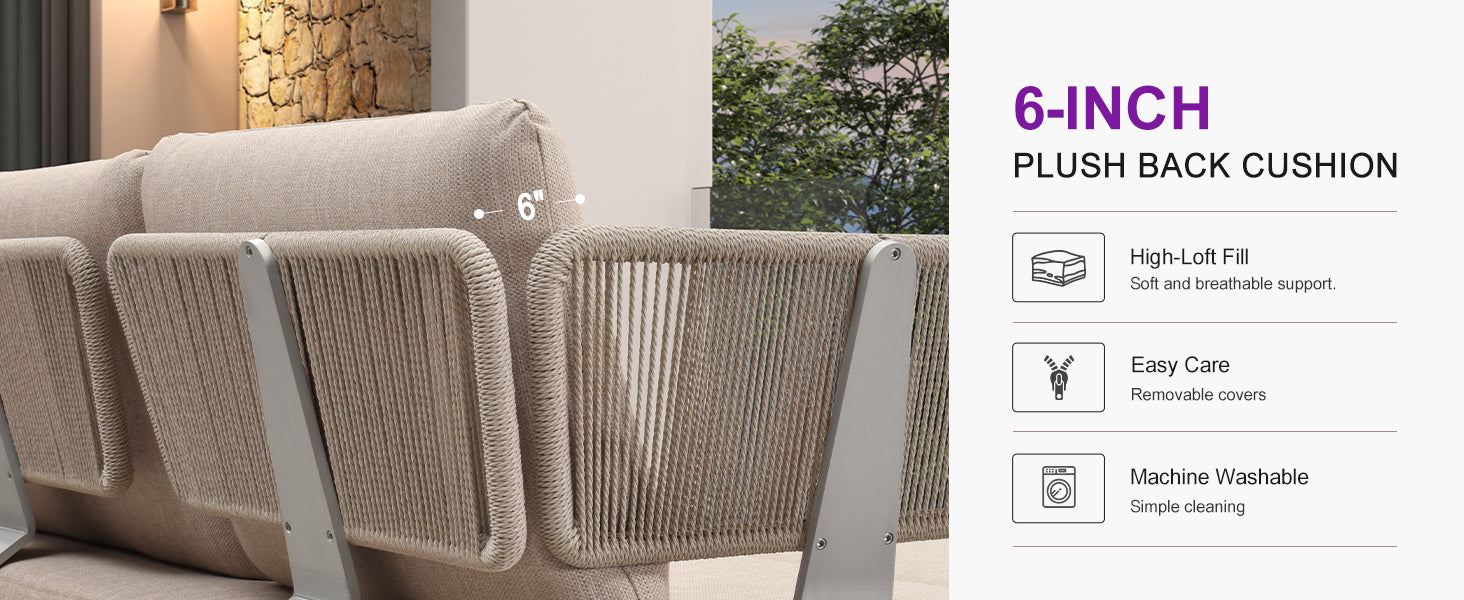 6-Inch Plush Cushions