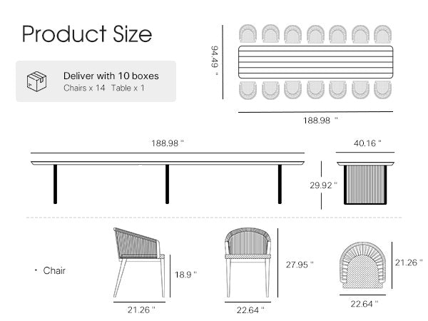 PURPLE LEAF Dining Set