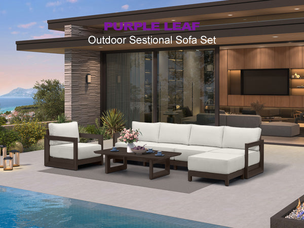 PURPLE LEAF Patio Conversation Set
