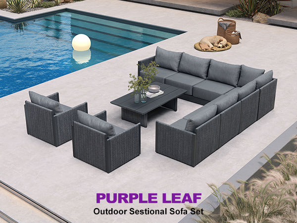 PURPLE LEAF Patio Conversation Set