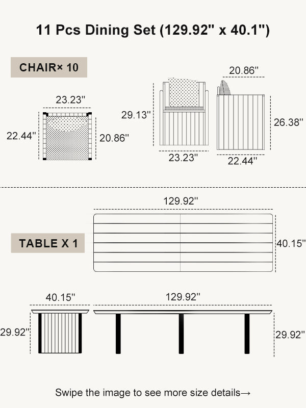 PURPLE LEAF Dining Set