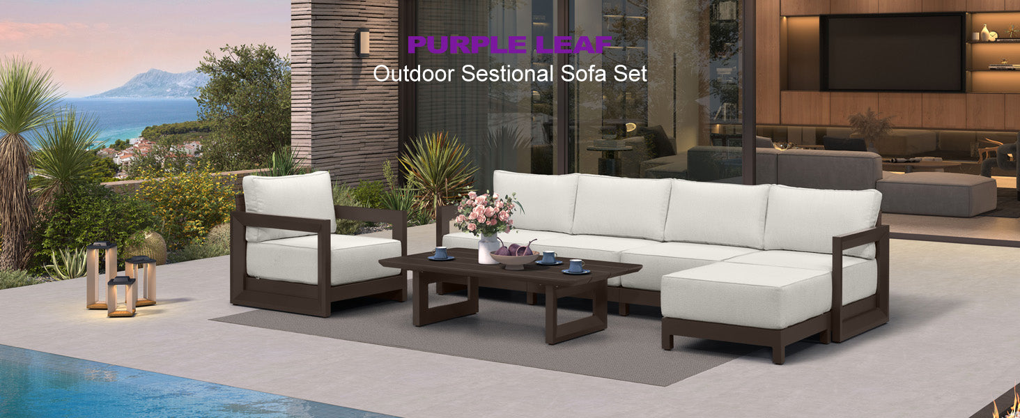 PURPLE LEAF Patio Conversation Set