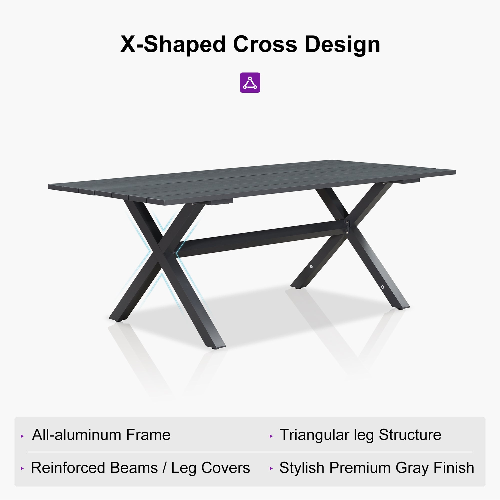 PURPLE LEAF Dining Set