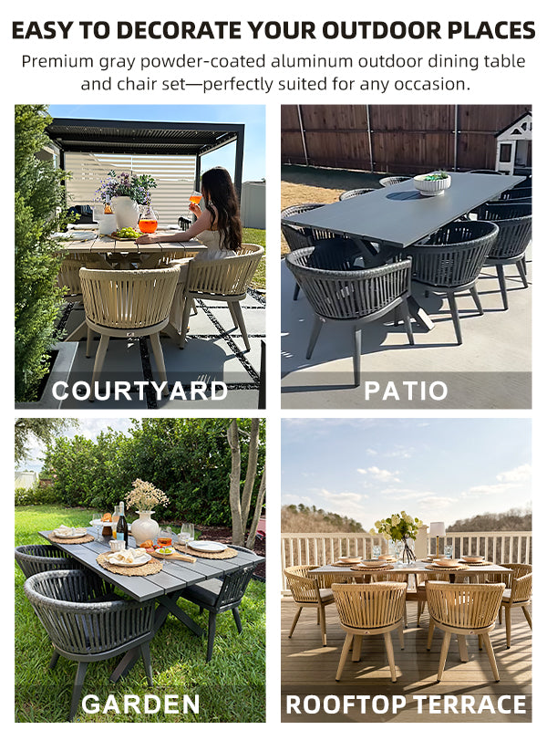 PURPLE LEAF Dining Set