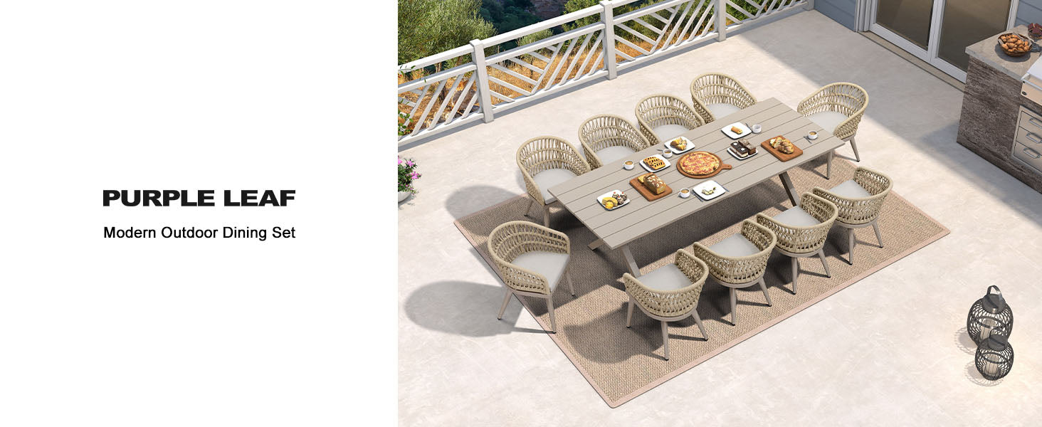 PURPLE LEAF Dining Set