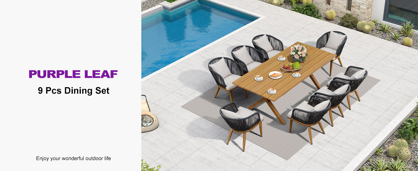 PURPLE LEAF Dining Set