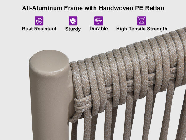 PURPLE LEAF Patio Conversation Set