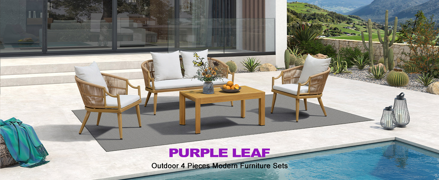 PURPLE LEAF Patio Conversation Set