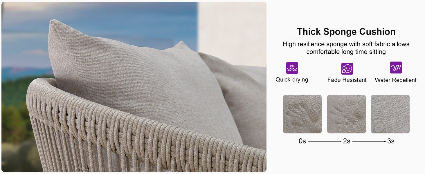 PURPLE LEAF Patio Conversation Set