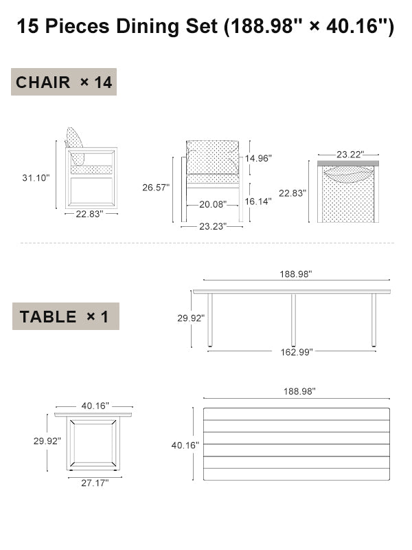 PURPLE LEAF Dining Set