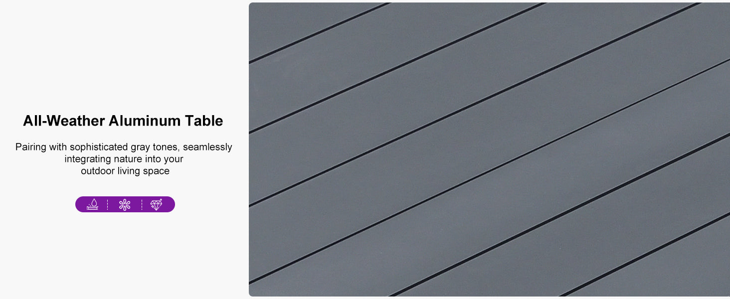 PURPLE LEAF Dining Set