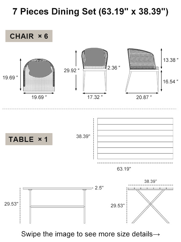 PURPLE LEAF Dining Set