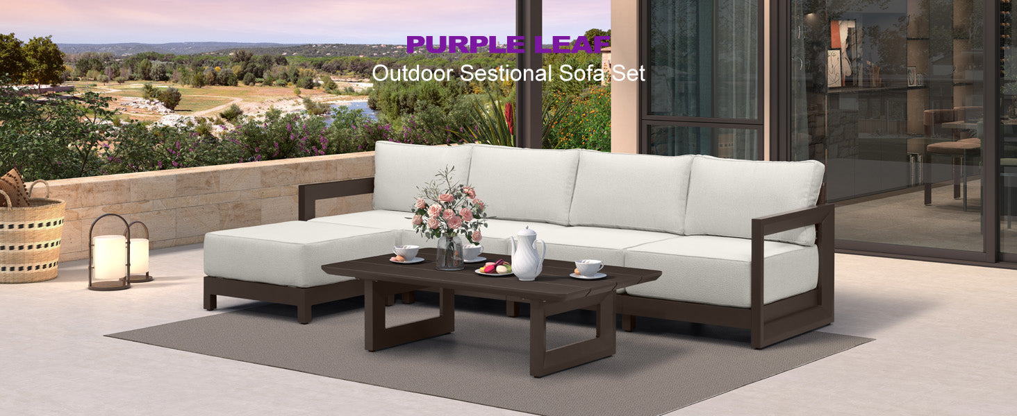 PURPLE LEAF Patio Conversation Set
