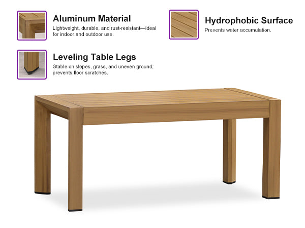 PURPLE LEAF Patio Conversation Set