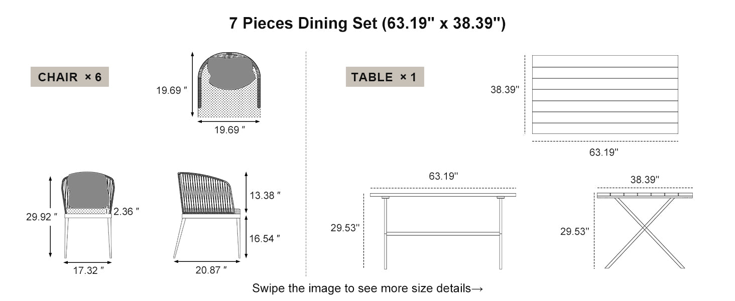 PURPLE LEAF Dining Set