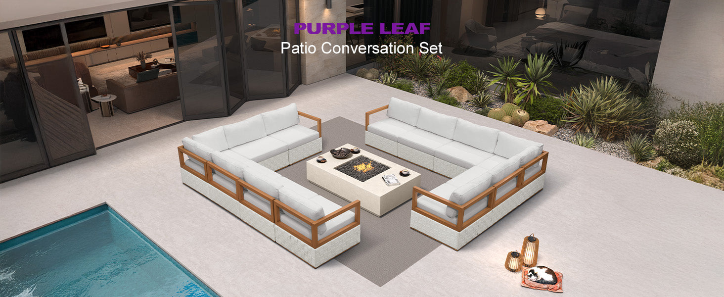PURPLE LEAF Patio Conversation Set