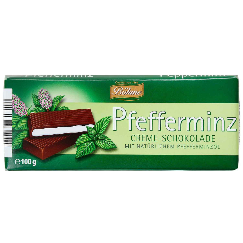 Bahme Peppermint Cream Chocolate 100g / 3.52oz
