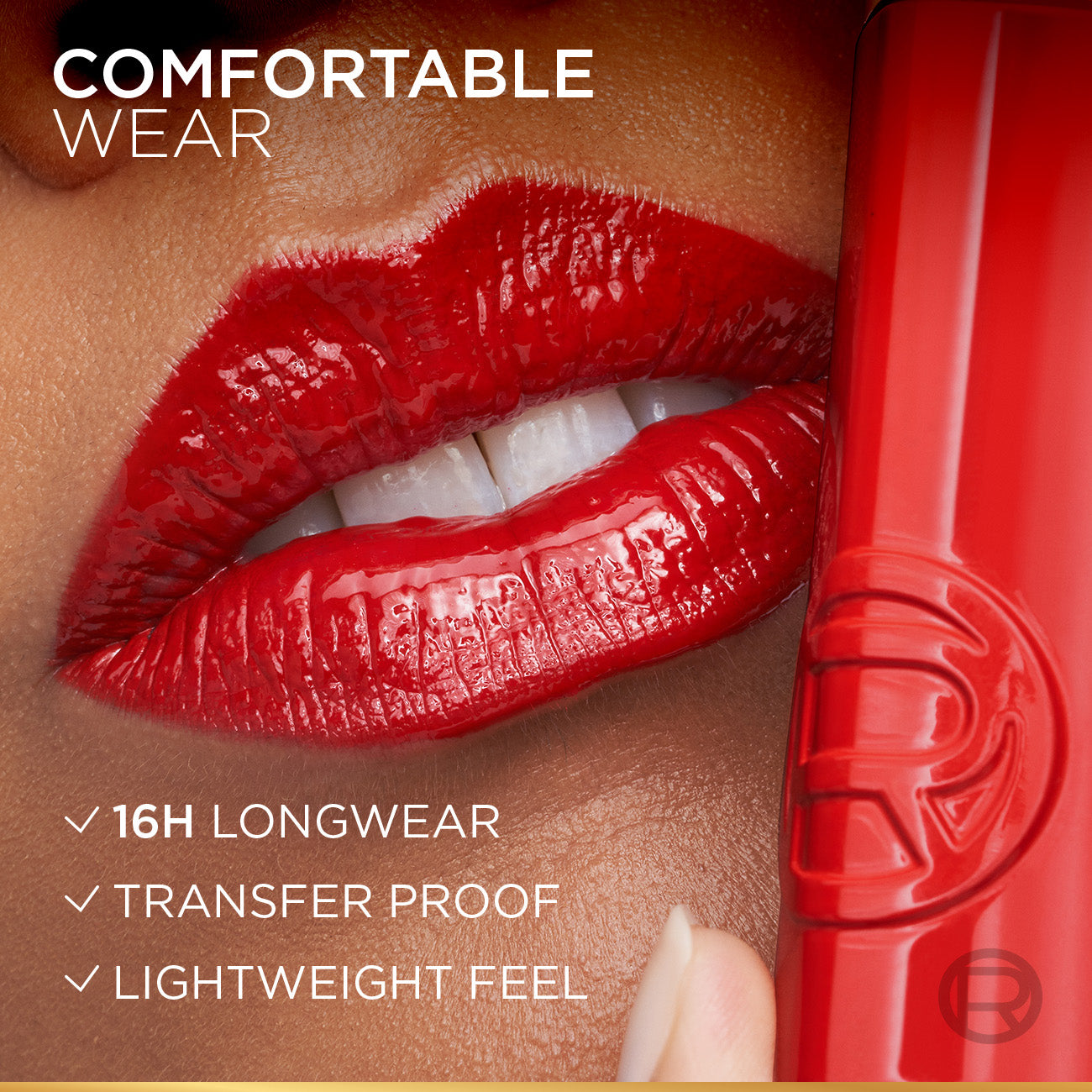 L'Orthtéal Paris Infallible Laque Resistance Liquid Lipstick, 16H Lacquer-Like Shine Finish Longwear & Transferresistant