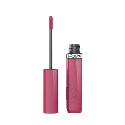 L'Orthtéal Paris Infallible Laque Resistance Liquid Lipstick, 16H Lacquer-Like Shine Finish Longwear & Transferresistant
