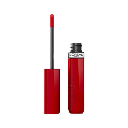 L'Orthtéal Paris Infallible Laque Resistance Liquid Lipstick, 16H Lacquer-Like Shine Finish Longwear & Transferresistant