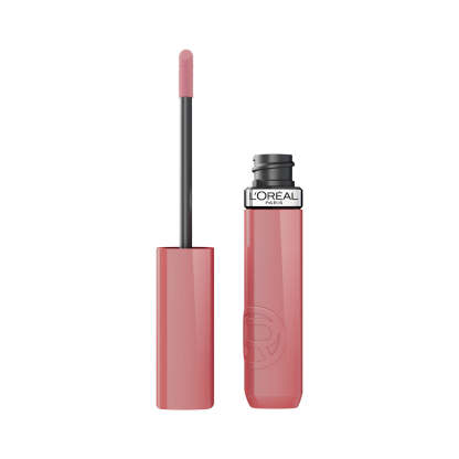L'Orthtéal Paris Infallible Laque Resistance Liquid Lipstick, 16H Lacquer-Like Shine Finish Longwear & Transferresistant