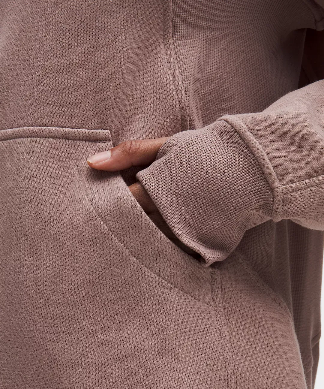 Scuba Oversized Funnel-Neck Half Zip Long