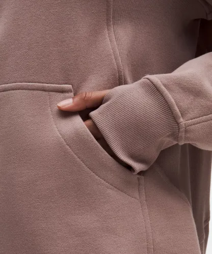 Scuba Oversized Funnel-Neck Half Zip Long