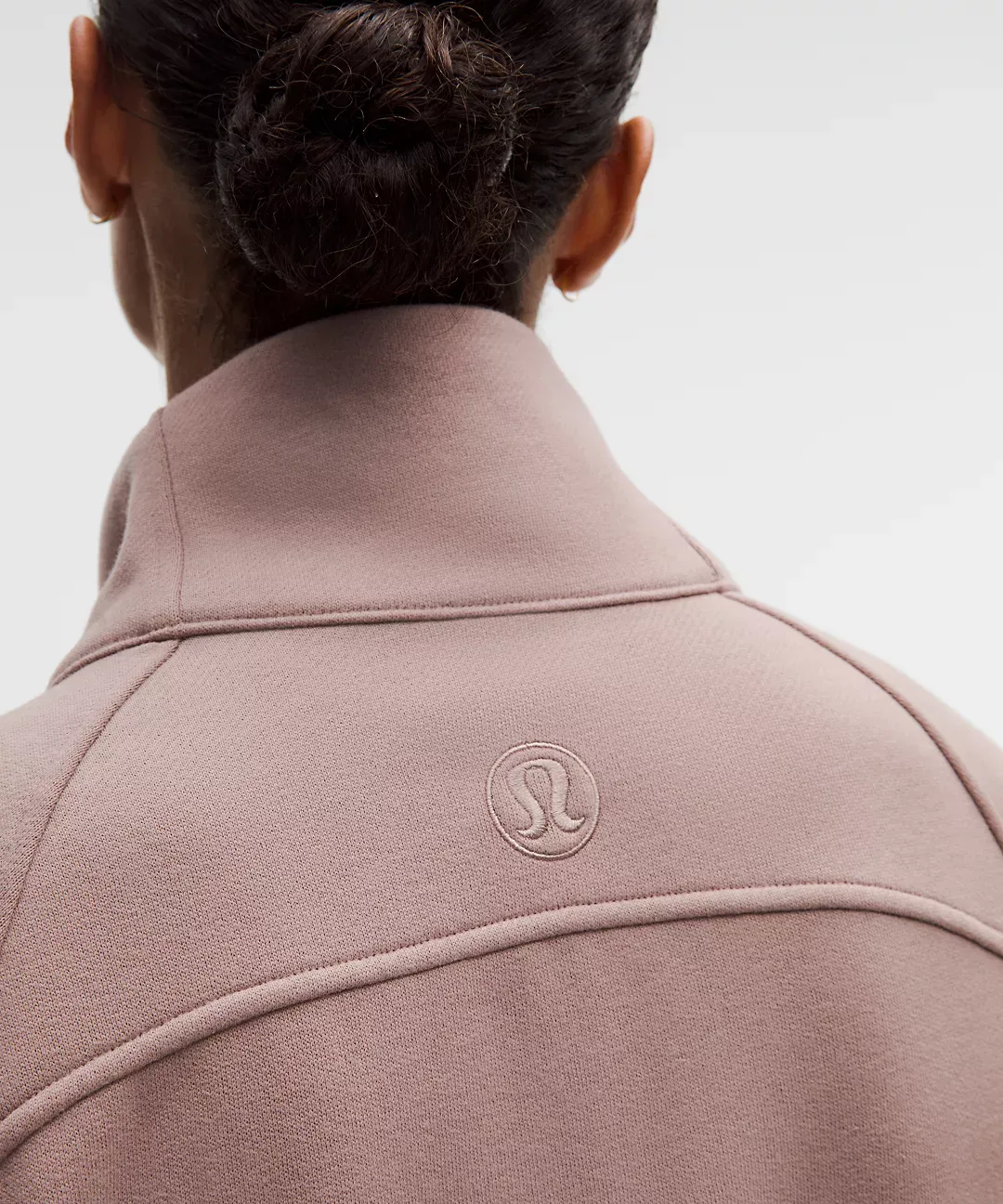 Scuba Oversized Funnel-Neck Half Zip Long