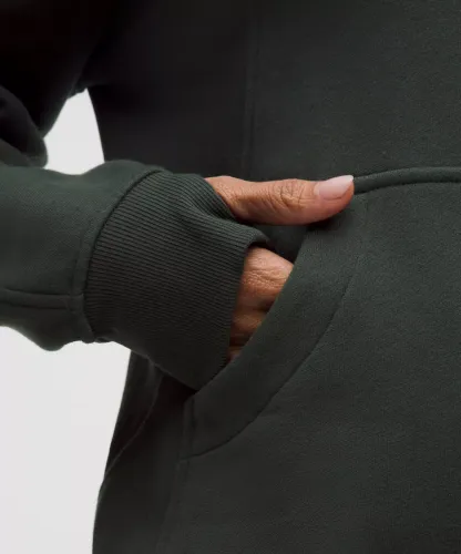 Scuba Oversized Funnel-Neck Half Zip Long