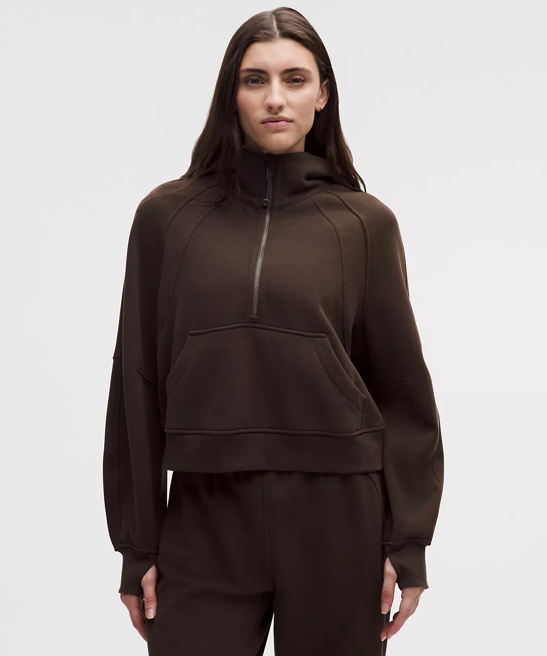 Scuba Oversized Half-Zip Hoodie