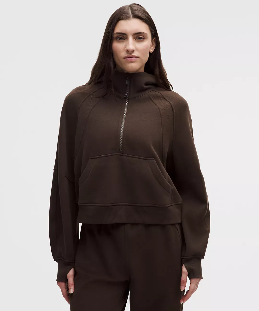 Scuba Oversized Half-Zip Hoodie