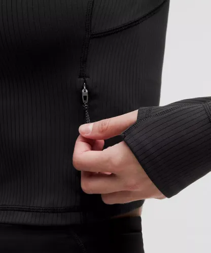 It's Rulu Ribbed Cropped Half Zip Updated