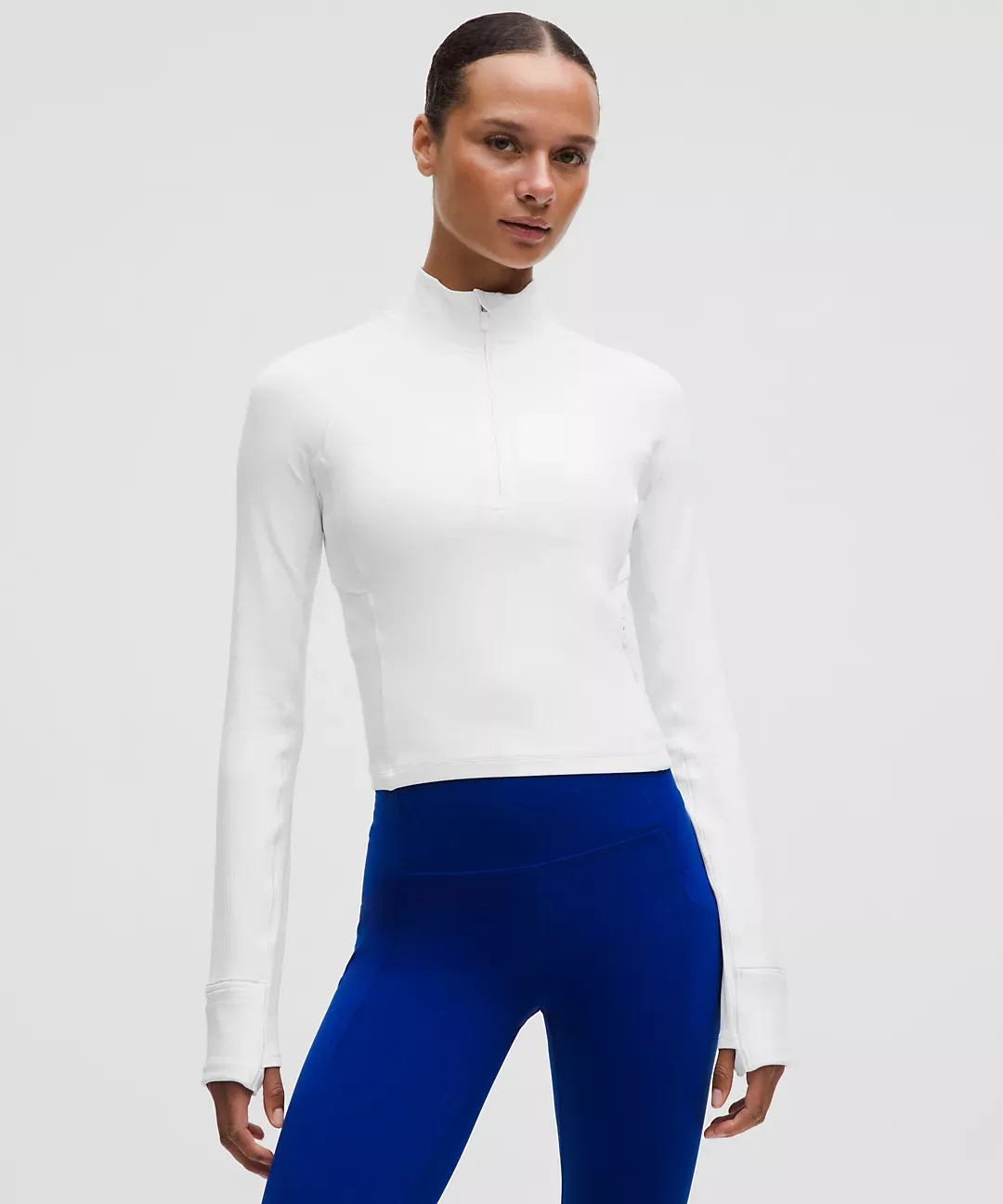 It's Rulu Ribbed Cropped Half Zip Updated