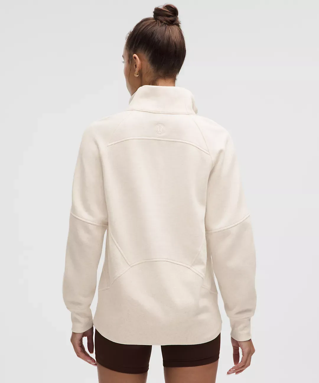 Scuba Oversized Funnel-Neck Half Zip Long