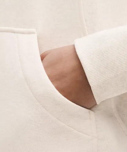 Scuba Oversized Funnel-Neck Half Zip Long