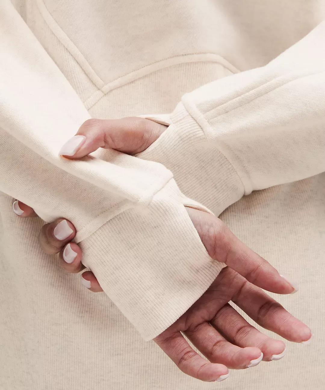 Scuba Oversized Funnel-Neck Half Zip Long