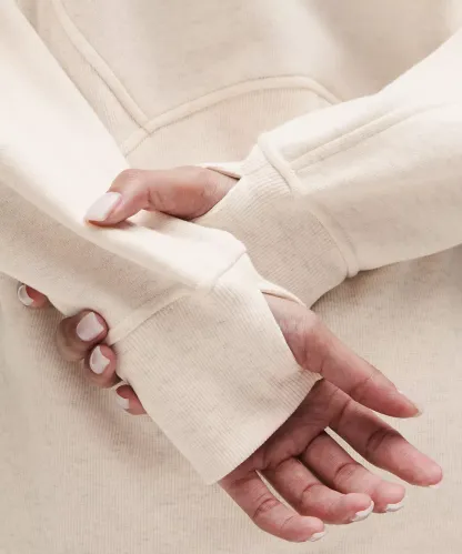 Scuba Oversized Funnel-Neck Half Zip Long