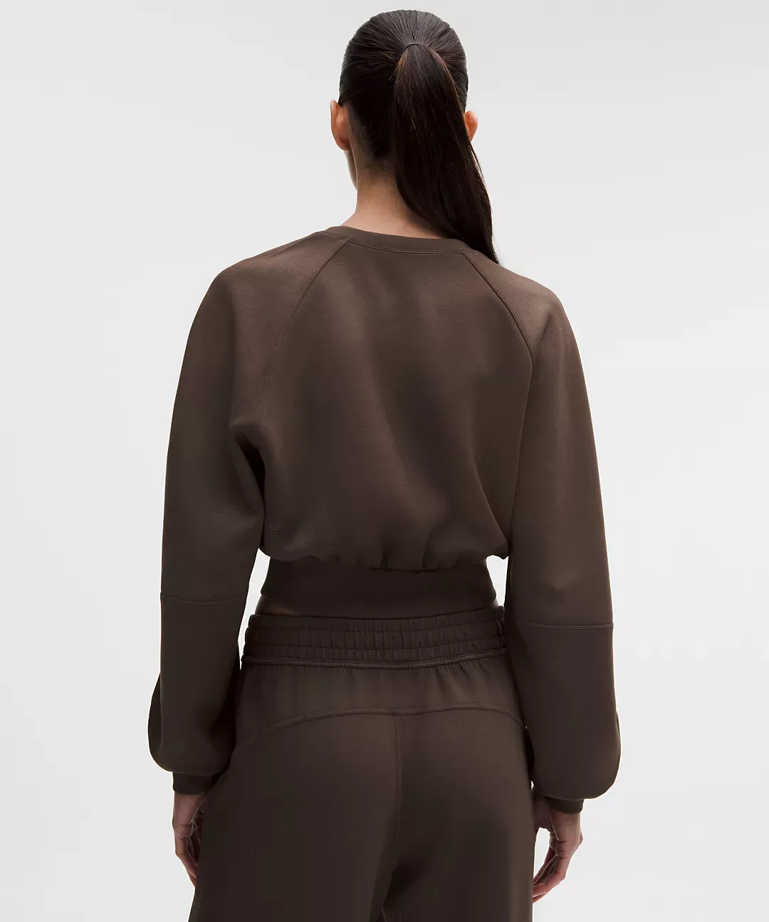 Smooth Spacer Cropped Pullover Wash