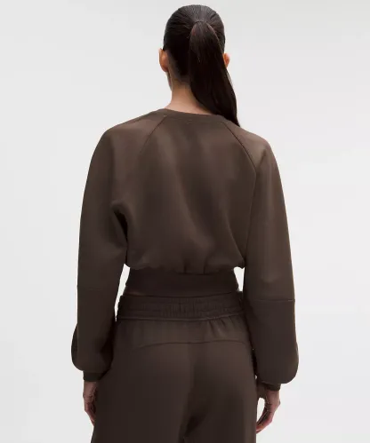 Smooth Spacer Cropped Pullover Wash