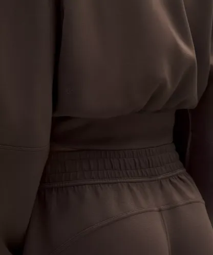 Smooth Spacer Cropped Pullover Wash