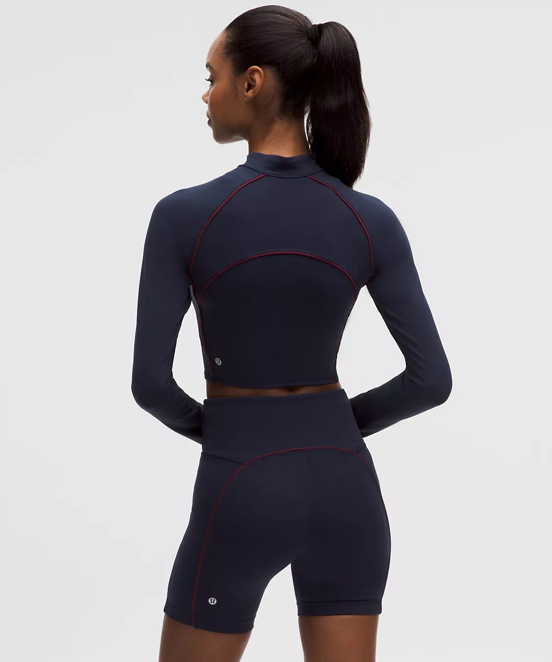 Wunder Train Cropped Long-Sleeve Half Zip