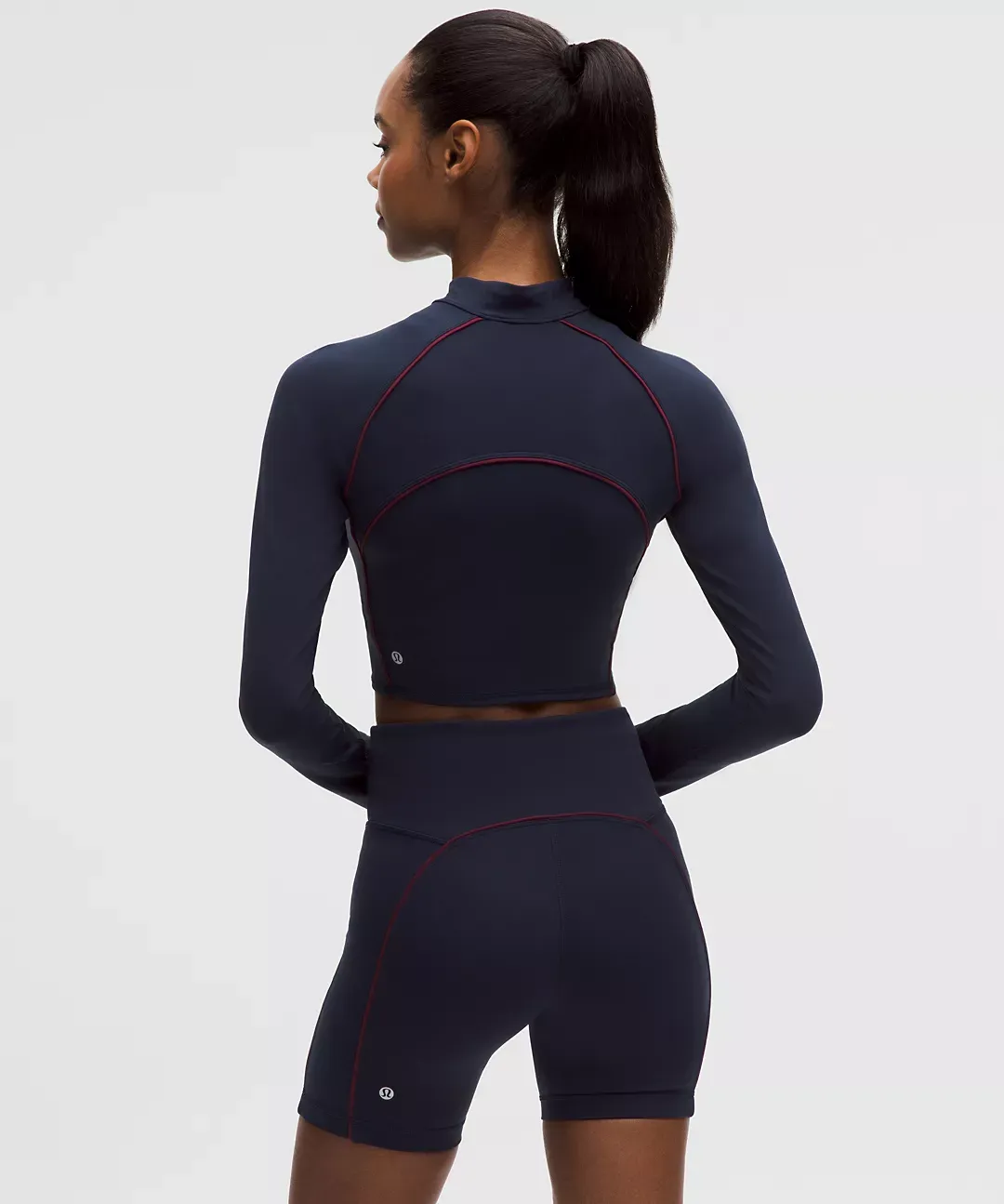 Wunder Train Cropped Long-Sleeve Half Zip