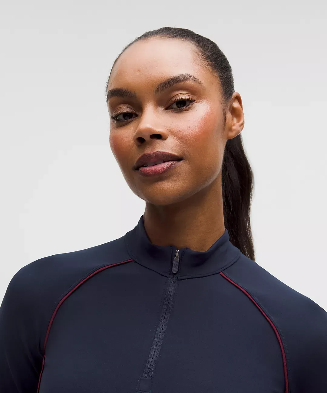 Wunder Train Cropped Long-Sleeve Half Zip