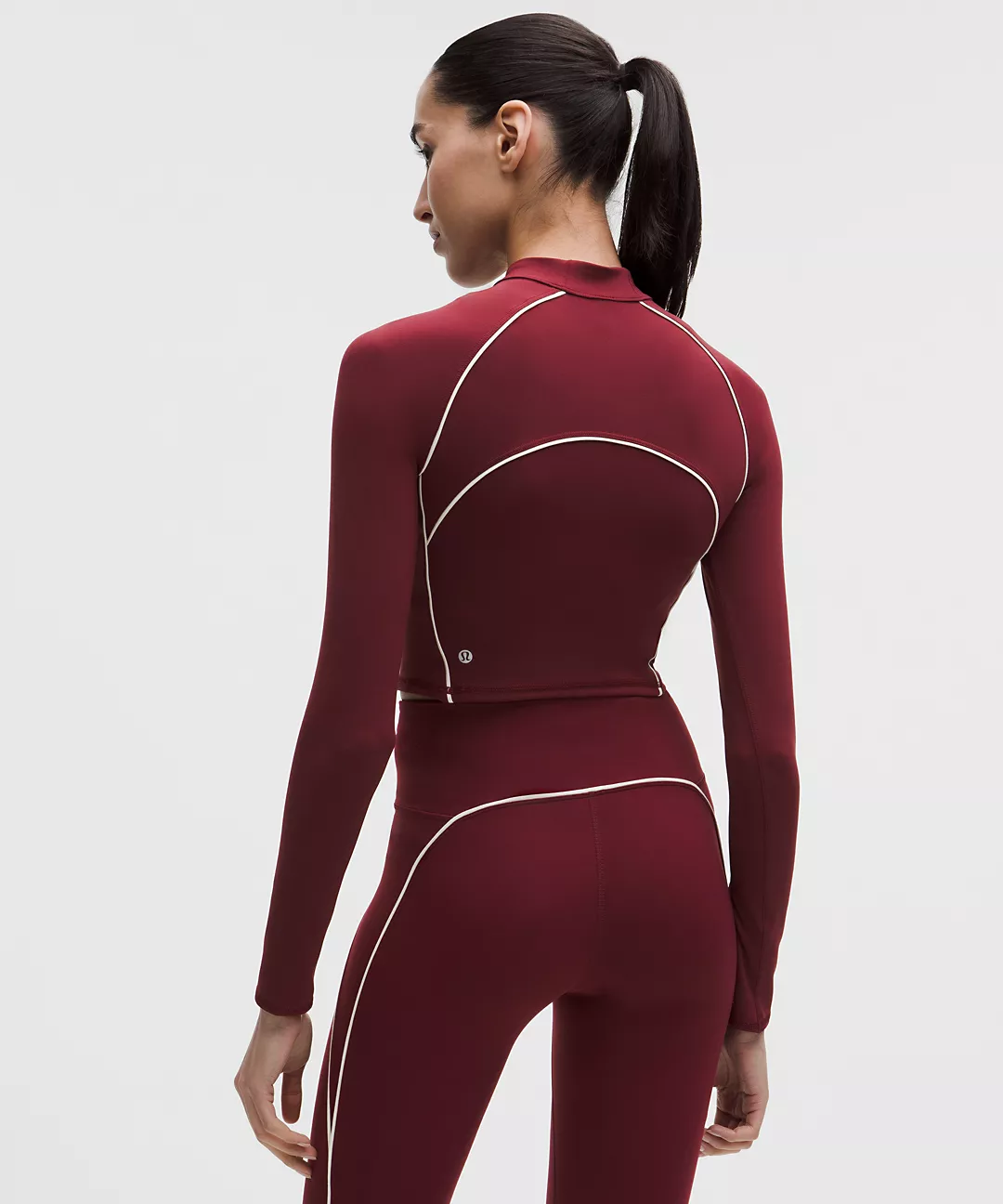 Wunder Train Cropped Long-Sleeve Half Zip