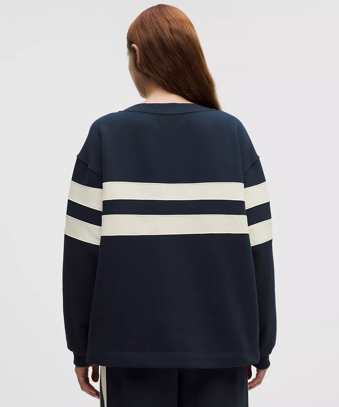 Women's Steady State Oversized Pullover Stripe