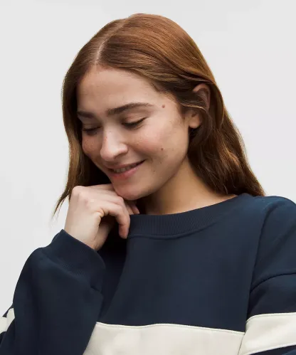 Women's Steady State Oversized Pullover Stripe